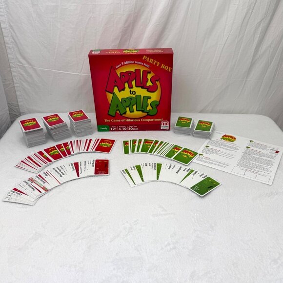 Apples To Apples Party Box Board Game 2012 Mattel Games 100% Complete - Picture 1 of 9